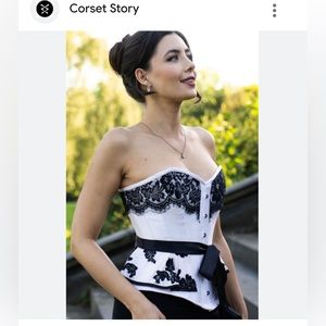 Corset Story Prom Satin Corset Top